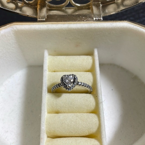 SOLD - Pandora heart ring - Picture 1 of 3
